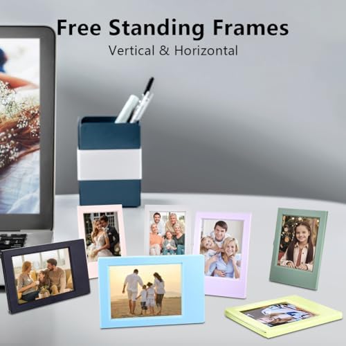 32 Pcs 2x3 Mini Photo Frames Set Film Photo Picture Frame Desk Stand Up Display Polaroid Small Picture Frames for Fuji Instax mini 12/11/evo/41/40/99/SE/9/8/7+ Photo/Polaroid 3-Inch Films - Image 6
