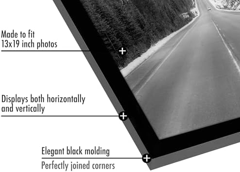 Americanflat 13x19 Poster Frame 5-Pack - Slim Molding - Black - Image 4
