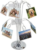 HOHIYA 14" Photo Display Tree with 12 Clips Stainless Steel Stand by HOHIYA
