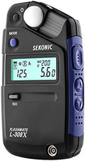 Sekonic FLASHMATE L-308X Photographers and Film Makers Exposure Meter - Black/Blue by Sekonic