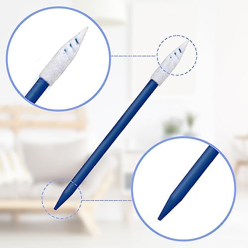 Wellgler's Electronics Cleaning swabs,Sponge tip Detail swabs, lint-Free Foam Swab (200pcs Navy Blue) - Image 3