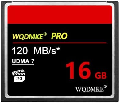 WQDMKE Camera CF Memory Card 16GB UDMA Speed Up to 120MB/s by WQDMKE