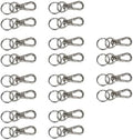 Foto&Tech Small Quick Release Adapter Clip for Camera with Round Lugs for Camera Strap, 33lb Breaking Force (10 Pieces, Silver) by FOTO%26TECH