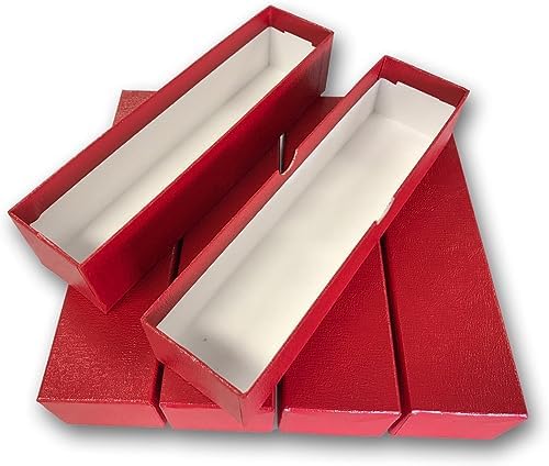 Guardhouse 9" Single Row Storage Box for 2" Paper and Plastic Coin Holders 5 Pack Red by Guardhouse