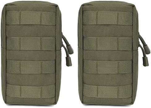 Azarxis Molle Pouches, Tactical Compact EDC Small Utility Pouch Waist Bags Sundries Storage Admin Organize Gear Gadget for Military Backpack by DesignedforOutdoorSports