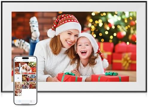 Dragon Touch 15.6 Inch Large Digital Picture Frame - WiFi Digital Photo Frame with 32GB Storage, FHD 1080P Touch Screen, Auto-Rotate, Share Photos/Videos Instantly via Free App Best Gifts for Mom by DragonTouch
