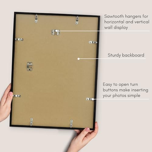 Americanflat 15x20 Poster Frame - Slim Molding - Black - Image 5