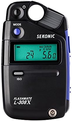Sekonic FLASHMATE L-308X Photographers and Film Makers Exposure Meter - Black/Blue - Image 5