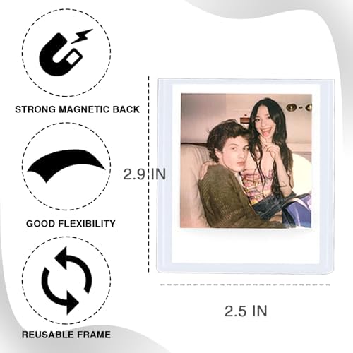 CAIYOULE Fridge Magnetic Picture Frame for Polaroid Go Instant Film Photo - Image 4