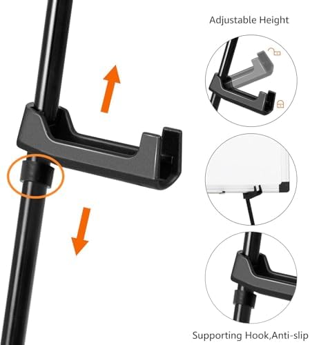 Amazon Basics Easel Display Stand, Instant Floor Poster, Lightweight, Collapsible and Portable with Tripod Base, Black Steel (supports 5 pounds) - Image 3