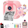 FamilyKit AI Kids Camera Instant Print with 3 Rolls Print Paper & 32G Card by FamilyKit