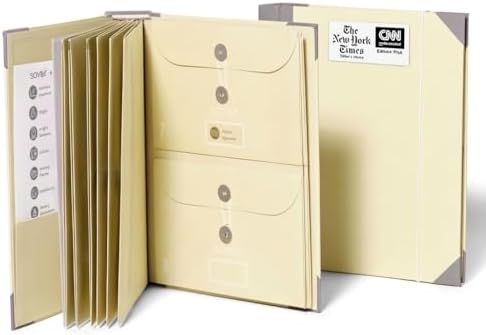 Savor |El Folio Organizador de Documentos en Español |17 millones de me Gusta en TikTok |Carpeta Expandible de Emergencia para Certificado de Nacimiento, Tarjeta de Seguridad Social, Pasaporte (Slate) by Savor