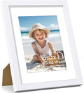 Vittanly 8.5x11 Picture Frame Made of Solid Wood for Wall & Tabletop, White by Vittanly