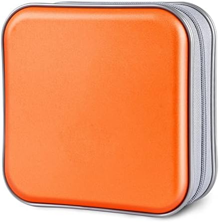 Siveit CD/DVD Cases 40 Capacity Disc Storage Binder for Car(Orange) by Siveit