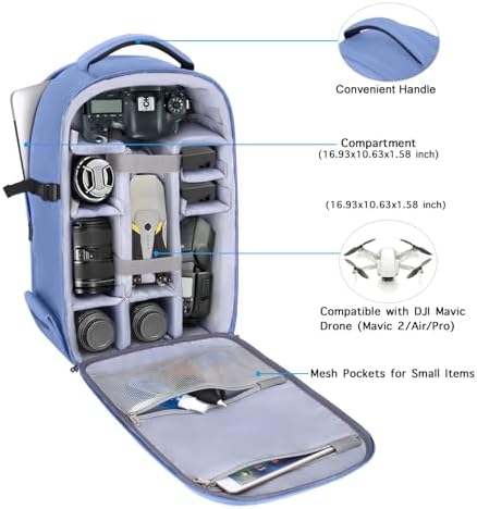 MOSISO Camera Backpack, DSLR/SLR/Mirrorless Photography Camera Bag - Image 2