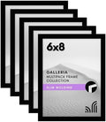 Americanflat 6x8 Picture Frame 5-Pack - Slim Molding - Black by Americanflat