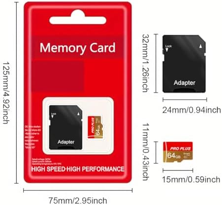3 Pack TF Card 64GB with Adapter, High Speed Memory Card, UHS-I C10 A1 Memory TF Card for Tablet/Mobile Phone/Camera/Car Audio/Game Console (TF162 64GB-3 Pack) - Image 7