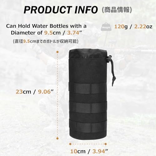 Azarxis Molle Pouches, Tactical Compact EDC Small Utility Pouch Waist Bags Sundries Storage Admin Organize Gear Gadget for Military Backpack - Image 2