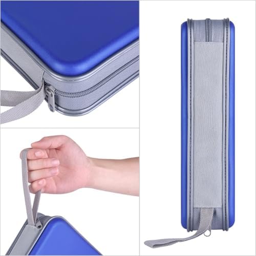 alavisxf xx CD Case, 96 Capacity Hard Plastic Organizer Wallet for Car - Image 2