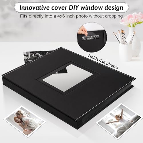 Popotop 4x6 Photo Album Holds 500 Pictures, Vegan Leather Hardcover - Image 2