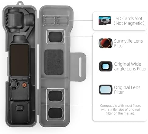 Travel Case for DJI Osmo Pocket 3 / Xtra Muse Accessories (Pink) - Image 4