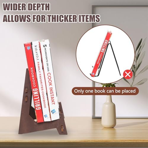 13 Inch Wooden Plate Display Stand, Decorative Picture Frame Stand, 2 Pack - Image 4