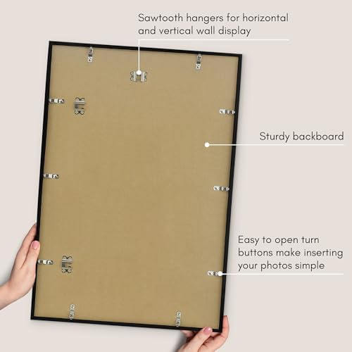 Americanflat 18x26 Poster Frame - Slim Molding - Black - Image 5