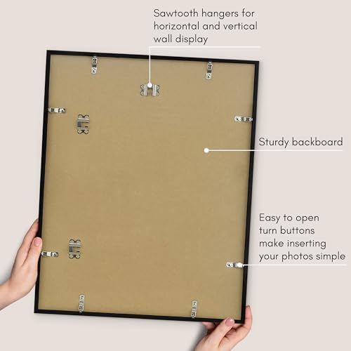 Americanflat 17x21 Poster Frame - Slim Molding - Black - Image 5