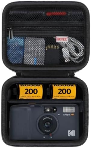 BOVKE Hard Carrying Case for KODAK Snapic A1 35mm Film Camera, Black by BOVKE