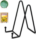 Decolore 3 Pack 6 Inch Black Metal Display Stands Plate Holder Display Stands for Picture, Decorative Plate, Book, Photo Easel, Artistic Work (3 Pack, 6 inch) by Decolore