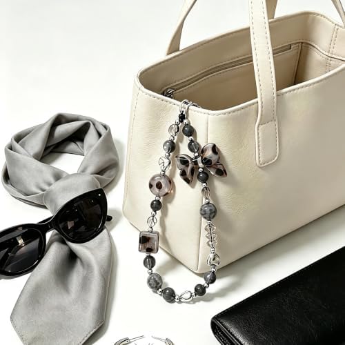 Cute Beaded Camera Wrist Strap for Phone, Digital Camera Charm Lanyard, Pearl Beaded Chain for Bag Keychain Gift - Image 3
