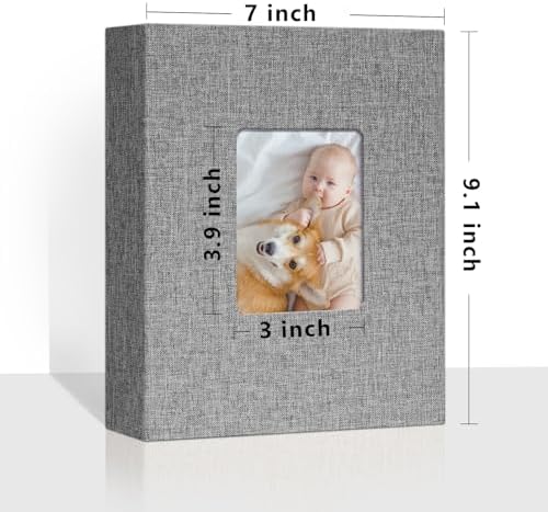Vienrose 4x6 Small Photo Album, 2 Pack, 200 Photos, Grey - Image 2