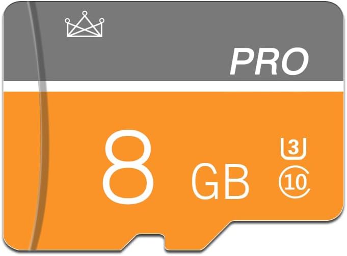 8GB Memory Card,Micro Card with Adapter Class 10 High Speed for Camera,Smartphone,Tablet,Personal Computer by Unknown