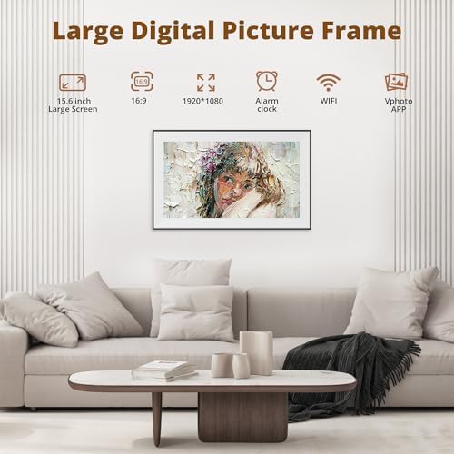 Dragon Touch 15.6 Inch Large WiFi Digital Picture Frame - Image 4