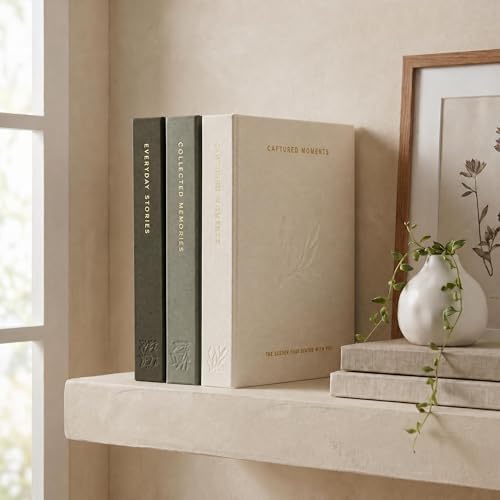 Beautiful Photo Album Set of 3 For 4x6 Pictures - Linen Album Holds 216 - Image 2