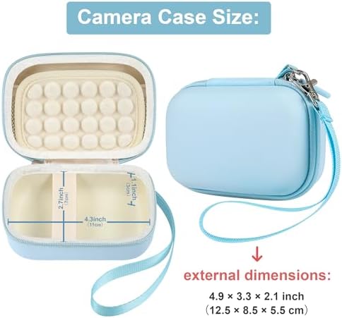 Leayjeen Small Camera Case for Canon PowerShot ELPH/IXUS - Blue - Image 2