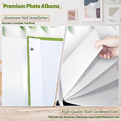 Artfeel Photo Album Self Adhesive Scrapbook,Large Photo Book for 4x6,5x7,8x10 Pictures,DIY Album for Baby Wedding Family Travel Birthday,with Metallic Pen and Scraper - Image 4