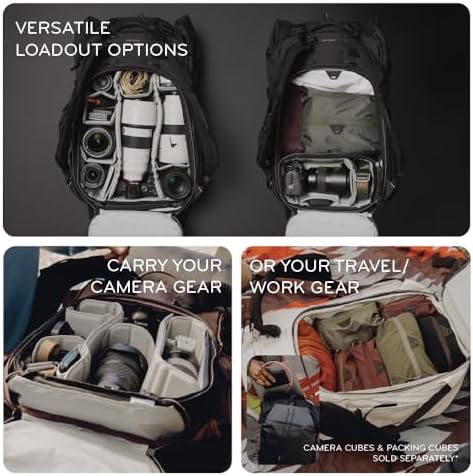Peak Design Outdoor Backpack 45L, Cloud, Lightweight Internally-Framed Backpack, Ultra Cinch Roll-Top Design, Ideal for Hikes, Camera Carry and Travel, Versatile Backpack for Men and Women - Image 4