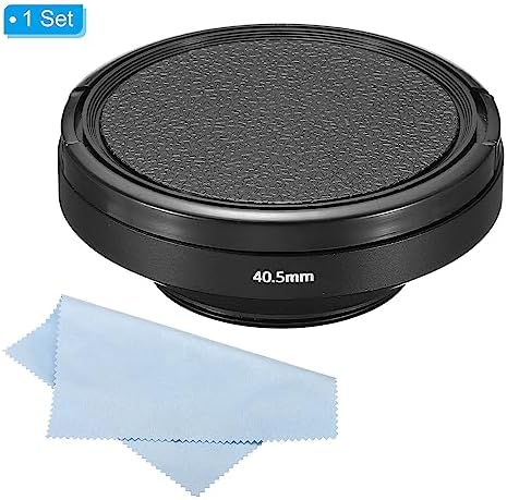 PATIKIL 40.5mm Lens Hood, Wide Angle Matte Surface Anti-Reflective Inside Hood with Cap and Cleaning Cloth for Camera Lens, Black for Nikon, for Fujifilm, for Pentax, for Leica - Image 3