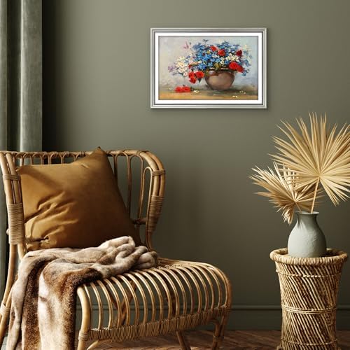 Americanflat 12x18 Vintage Poster Frame - Matted to 11x17 - Silver - Image 6