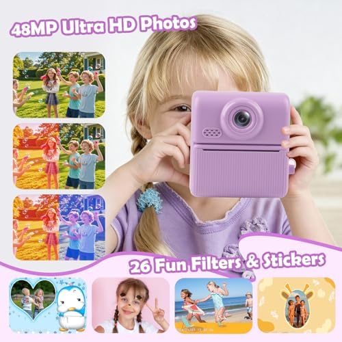 Kids Instant Print Camera for Ages 3-12, 1080P HD Camera with 32GB Card - Image 4