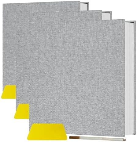 Popotop Photo Album Self Adhesive Scrapbook Album for 4x6 5x7 8x10 Pictures DIY Photo Book as Scrapbooking Supplies Kits, Birthday Gifts for Women Mom Wedding Baby Family Travel (Pack of 3) by Popotop