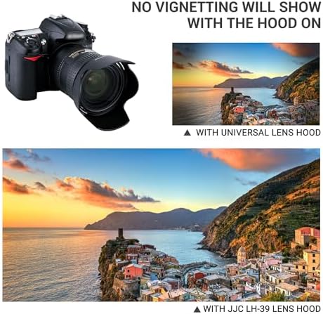 JJC HB-39 Lens Hood Reversible Lens Shade Cover for Nikon AF-S DX NIKKOR 16-85mm f/3.5-5.6G ED VR and AF-S DX NIKKOR 18-300mm f/3.5-6.3G ED VR Lens, Replace Nikon HB-39 Hood - Image 5