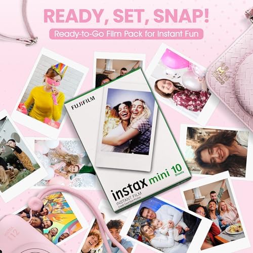 Fujifilm Instax Mini 12 Instant Camera Blossom Pink + Minimate Custom Designed Case + Fuji Instax Film 10 Sheets & Photo Album - Image 5