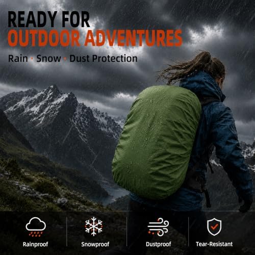 Frelaxy Waterproof Backpack Rain Cover, Pack Covers for Hiking, Travel - Image 7