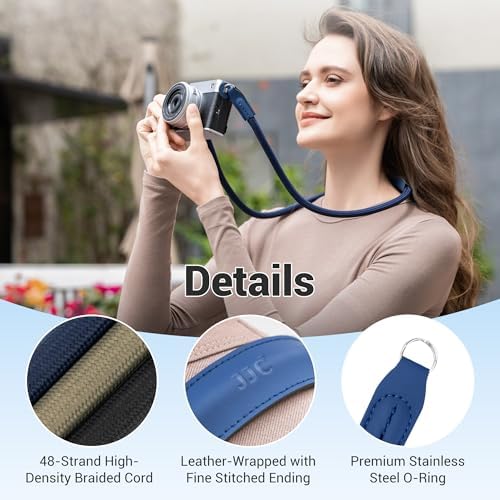 JJC 115cm Braided Rope Neck Shoulder Strap for Nikon Z50 Z5 Z6 Z7 Z8, Green - Image 5