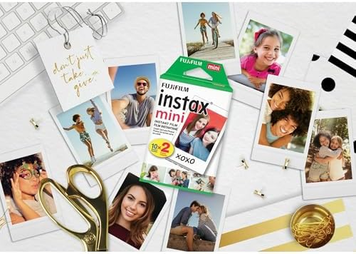 Fujifilm Mini Instant Film (White) for Fujifilm Mini 8,9,11,12,50s, 25, 7s, 90, 300 Cameras, Instax Mini Link's W/Microfiber Cloth by Megen (40 Prints) - Image 5