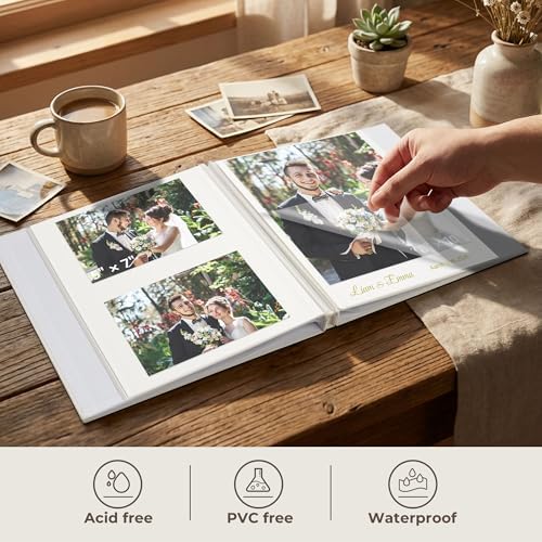 Vienrose Wedding Self Adhesive Photo Album 13.2x12.8 40 Pages - Image 3