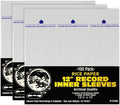 12 Inch Record Inner Sleeves - 3-Layers of Archival Quality, Anti-Static HDPE with Rice Paper Enclosed Insert for Extra Rigidity #12IM (300) by SquareDealRecordingsSupplies