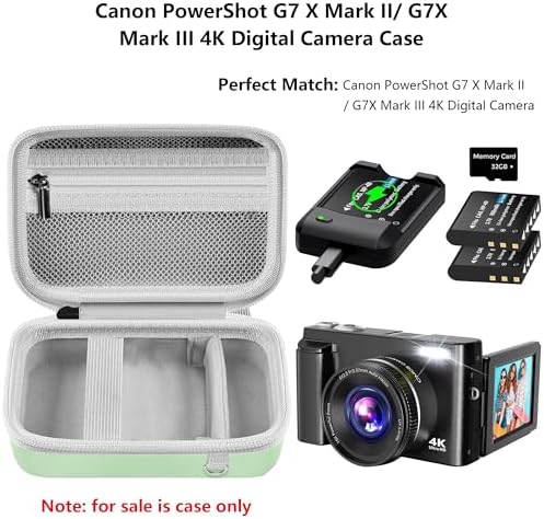 Leayjeen Vlogging Camera Case for Duluvulu/VJIANGER/Gavonde - Green - Image 2